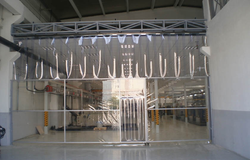 şeffaf fabrika ara bölme brandası