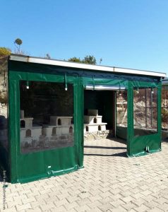 fermuarlı şeffaf branda