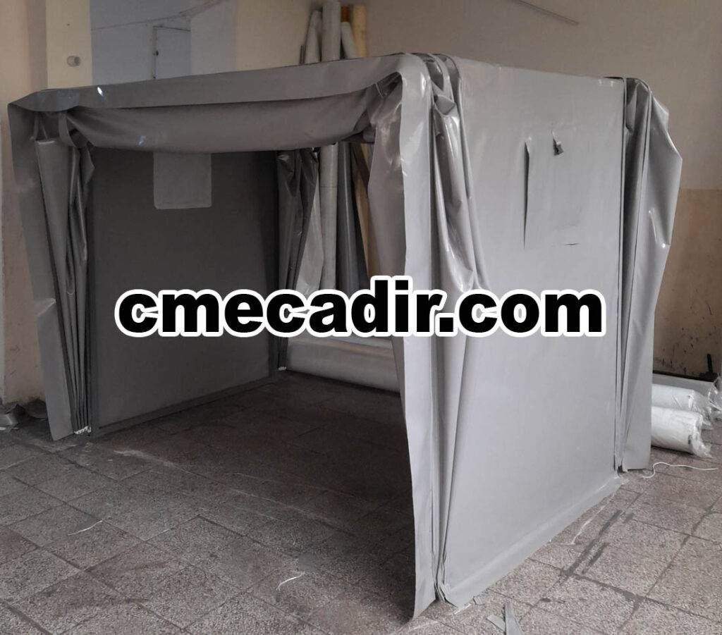 Portatif Garaj ( Her iki tarafı katlanmış)